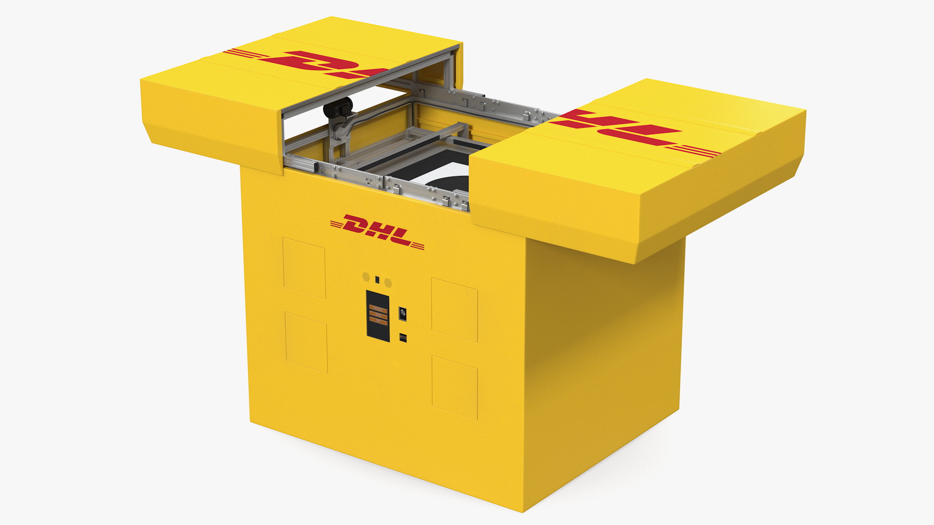 DHL Express Delivery Drone Station 3D model