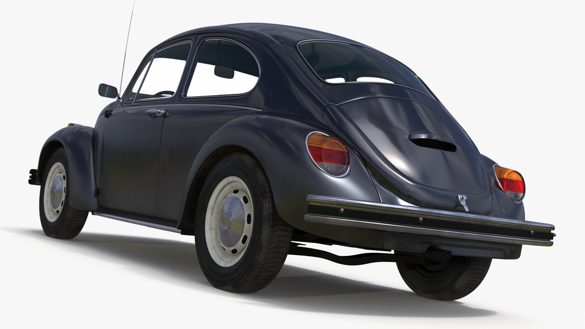 3D Vintage Volkswagen Beetle Simple Interior