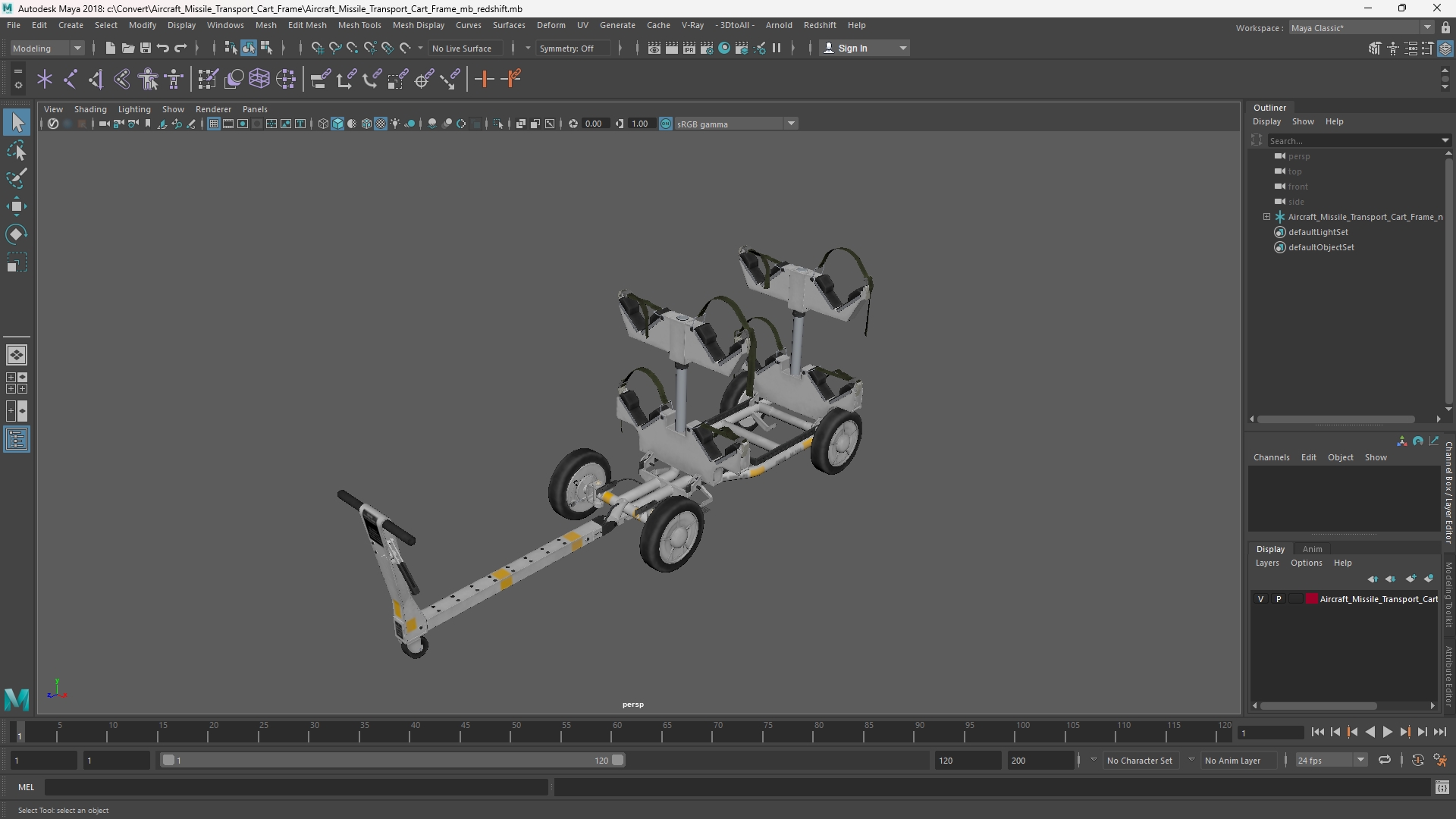 Aircraft Missile Transport Cart Frame - view 11