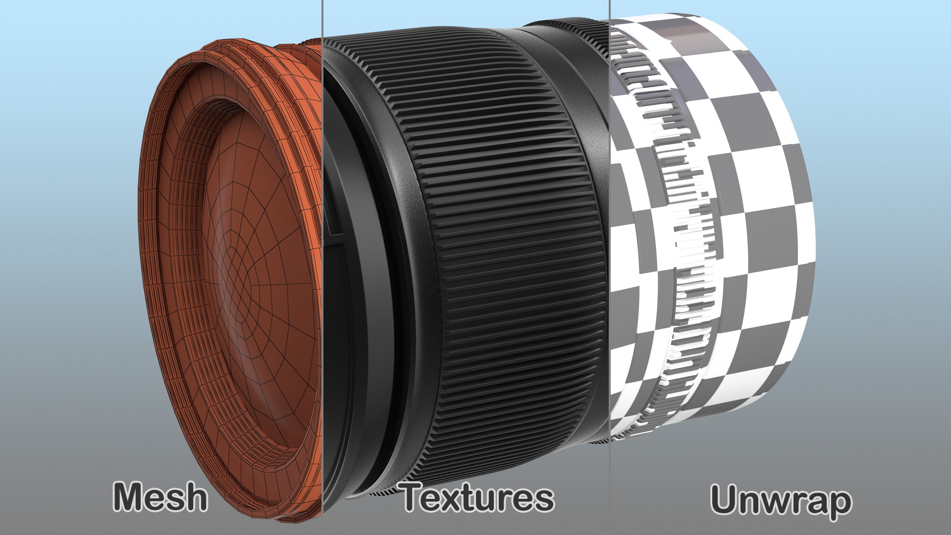 3D model Camera Lens 24 70mm f4 Generic