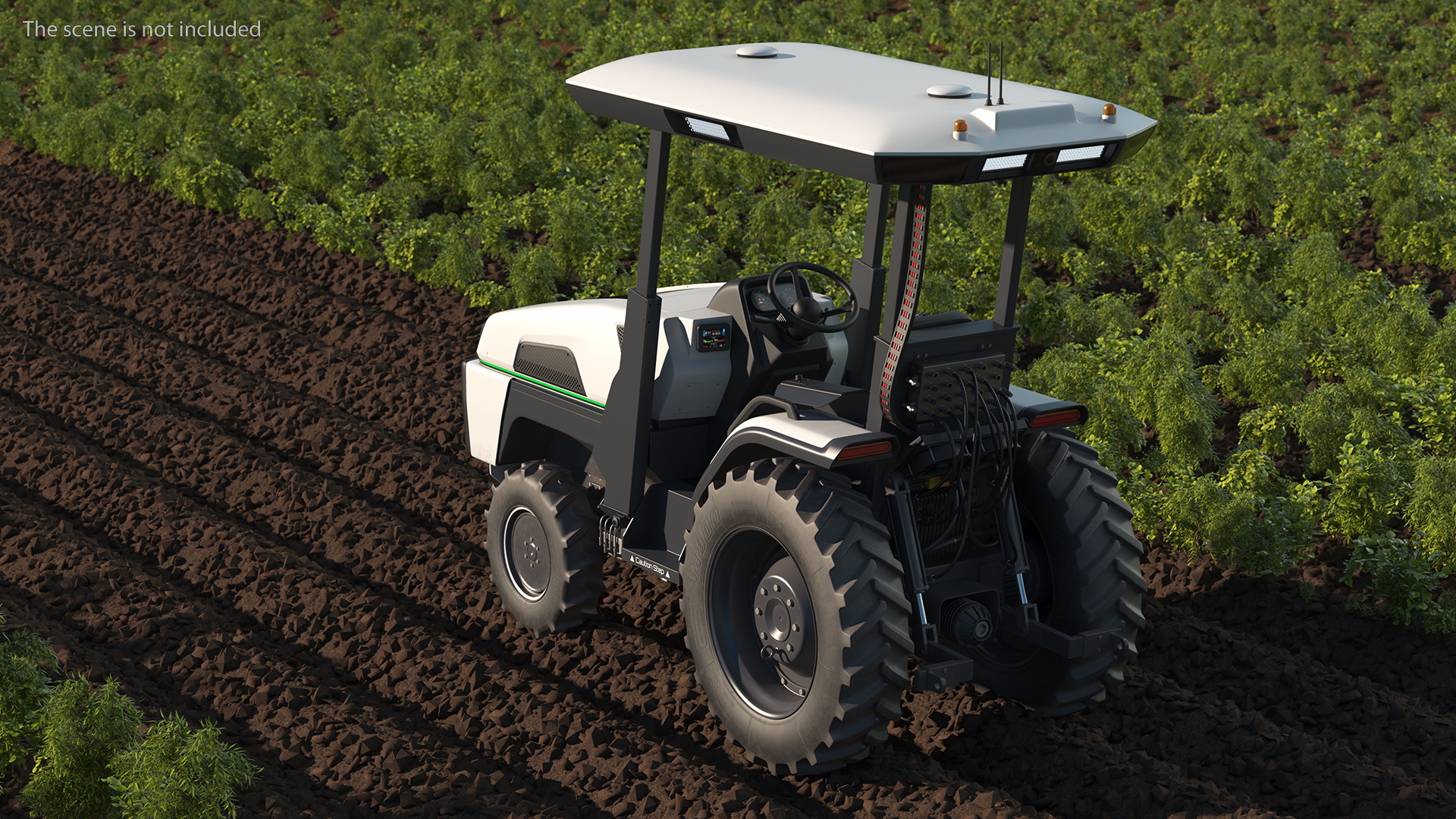 3D Smart Electric Tractor Dusty model