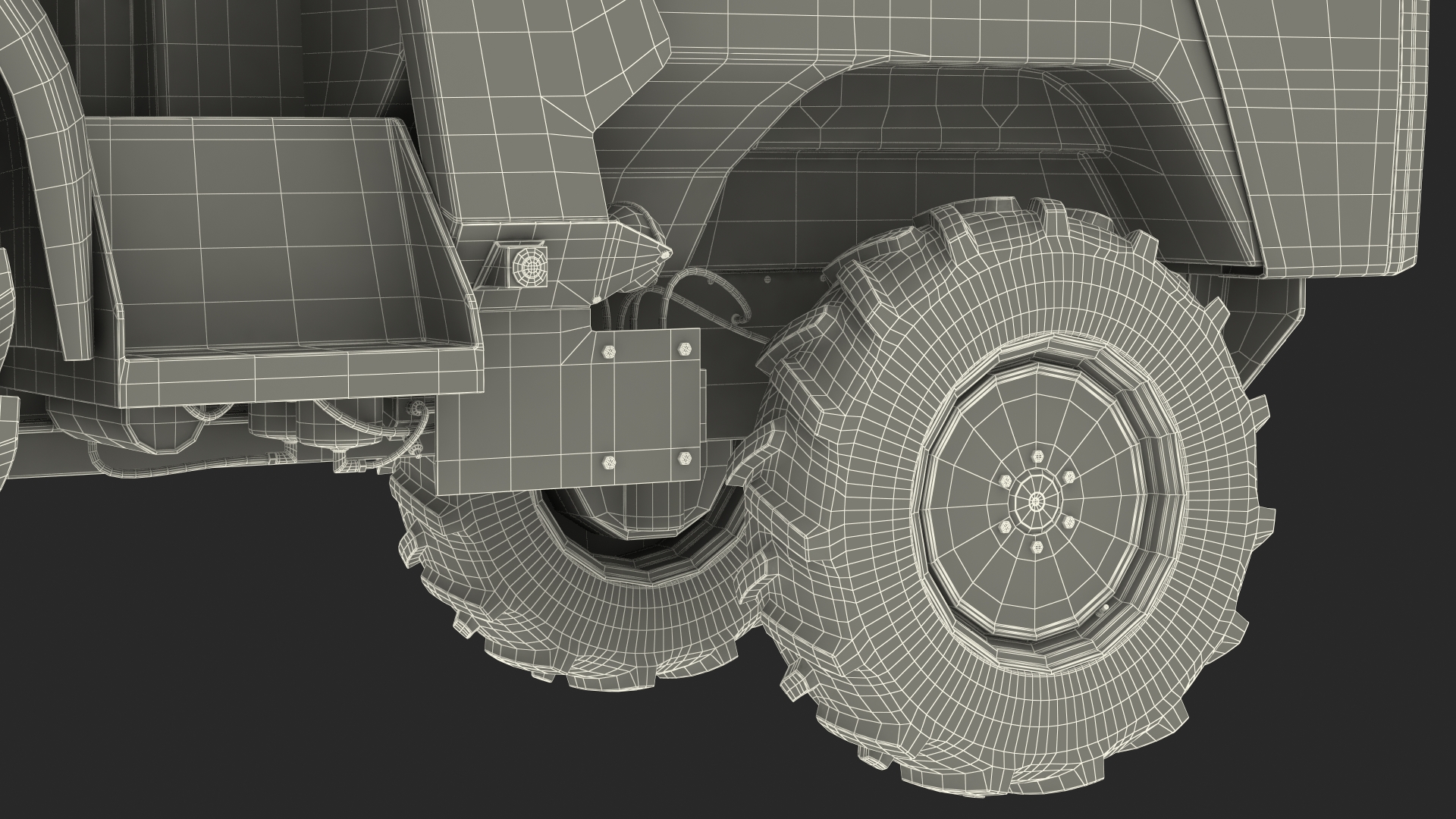 3D Smart Electric Tractor Dusty model