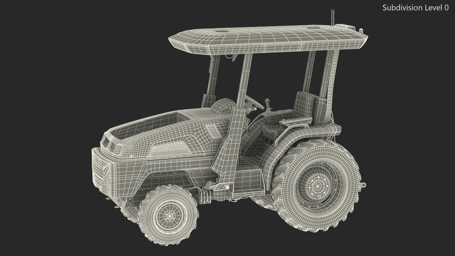 3D Smart Electric Tractor Dusty model