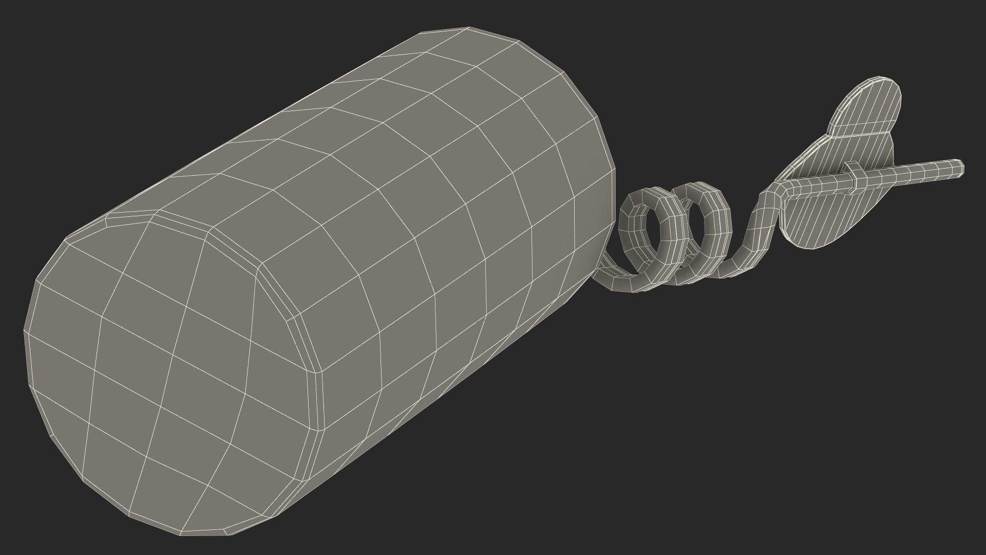 3D Lemonade with Fruit Plastic Straw model