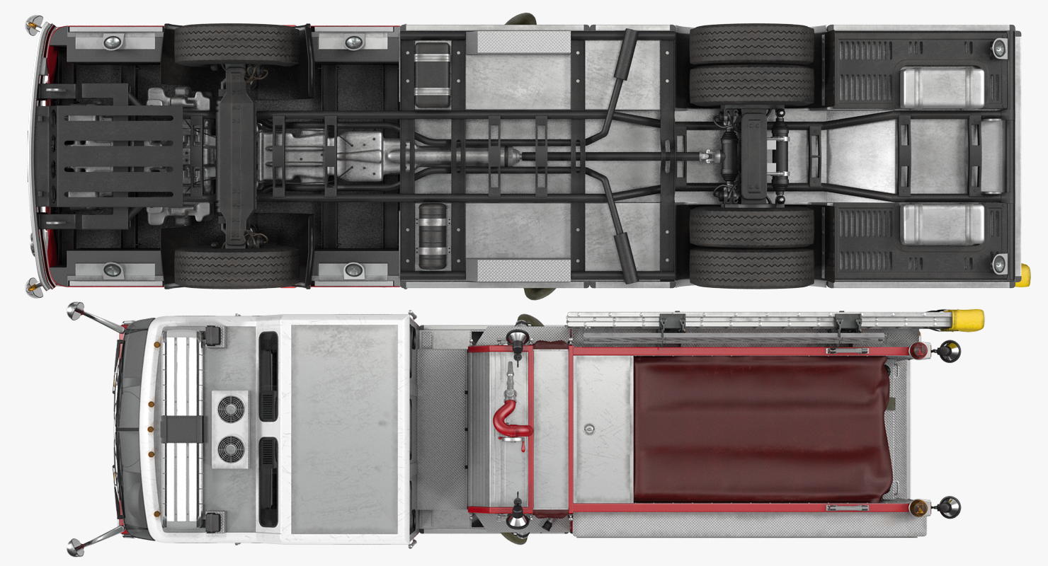 3D Eastside Fire Rescue E One Quest Pumper Rigged