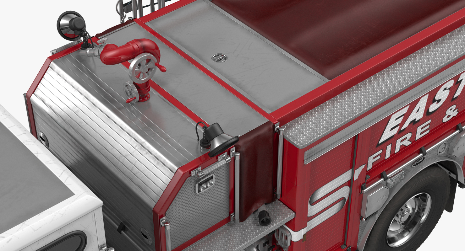 3D Eastside Fire Rescue E One Quest Pumper Rigged