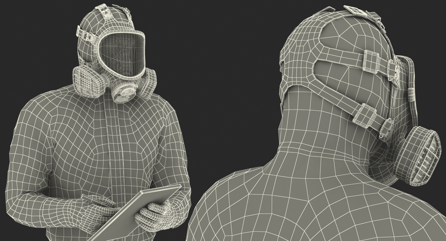 3D Hazardous Materials Worker
