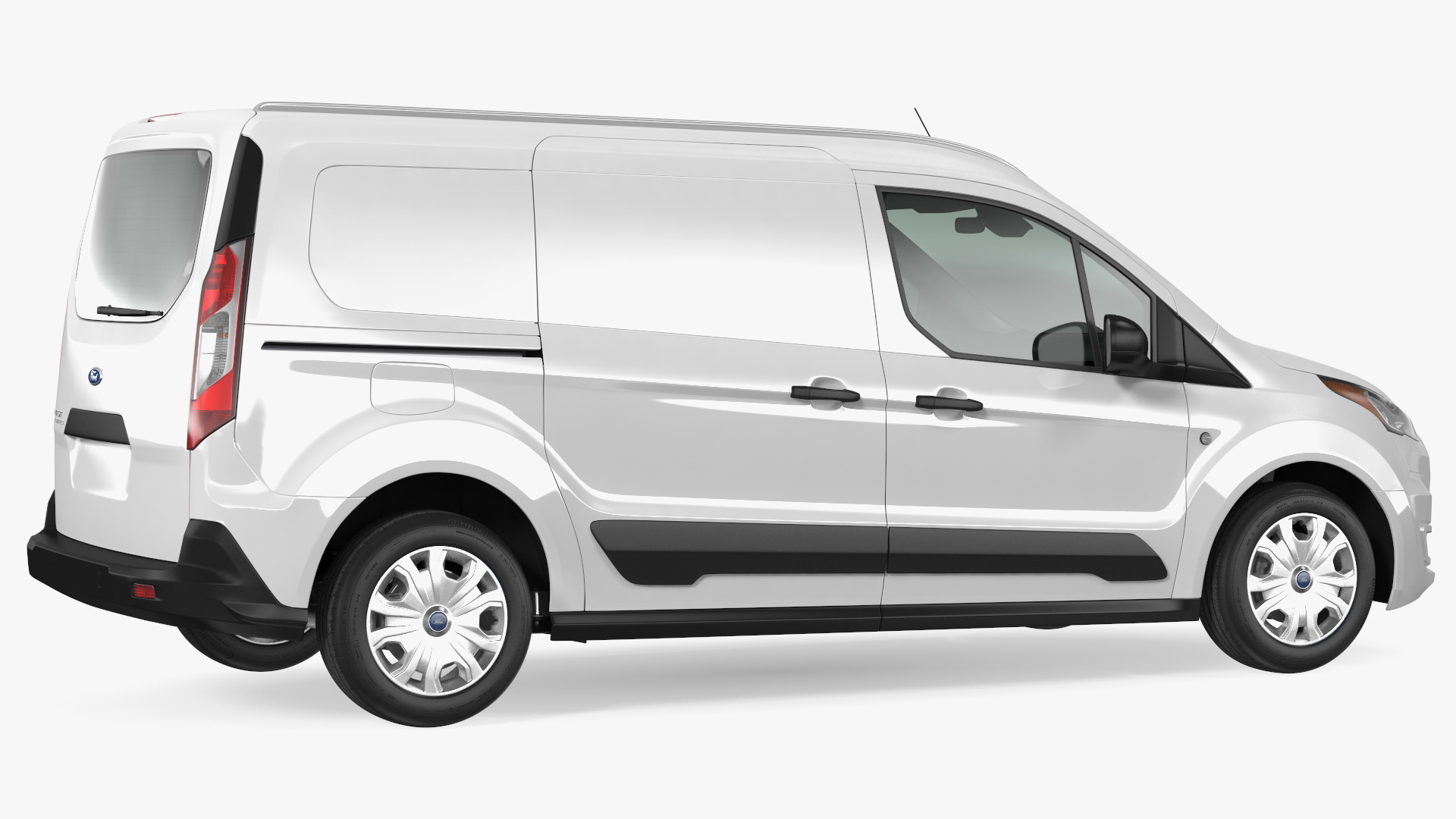 3D Ford Transit Connect Tailgate Simple Interior White
