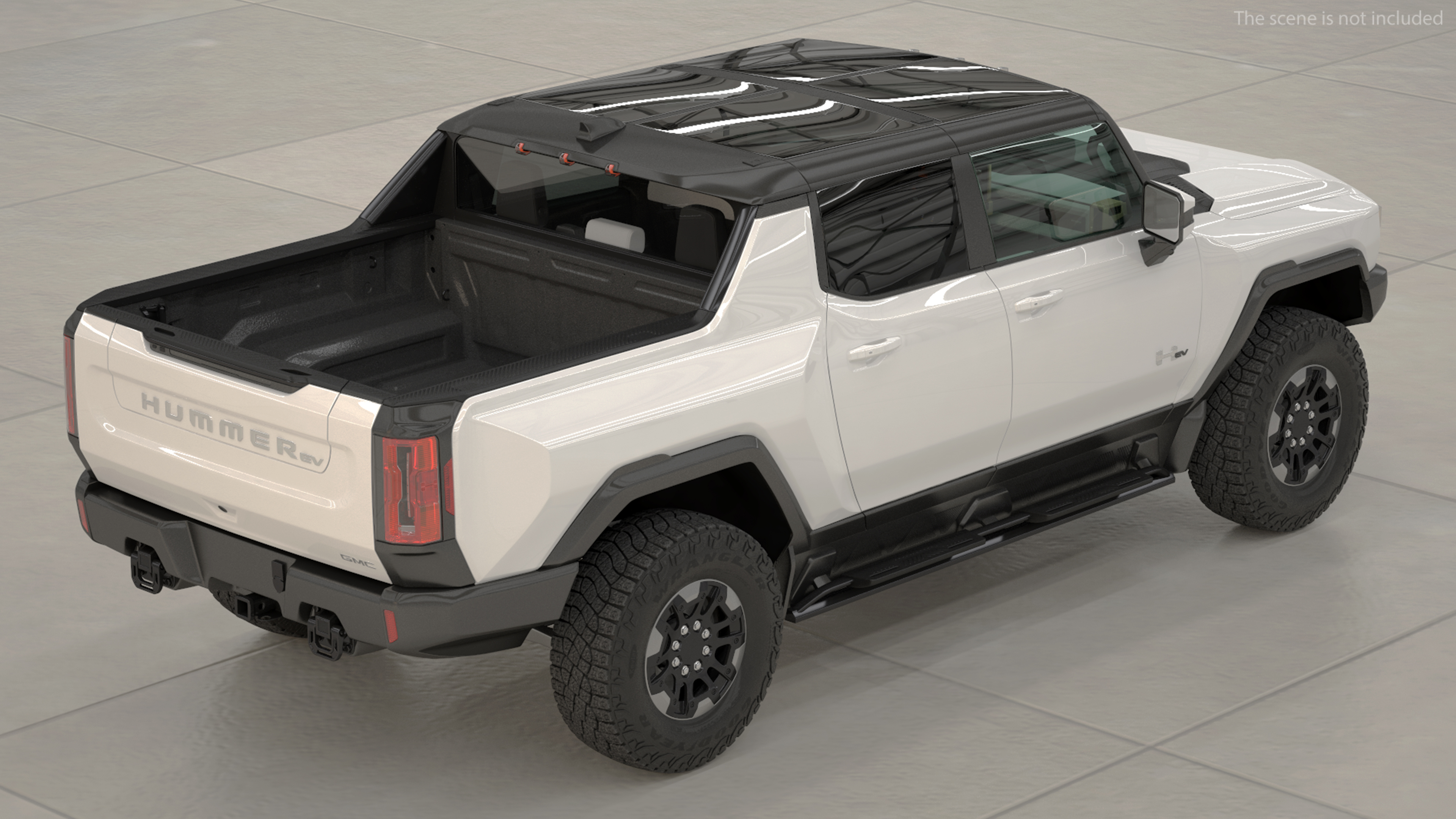 3D model GMC Hummer EV PICKUP Lights On