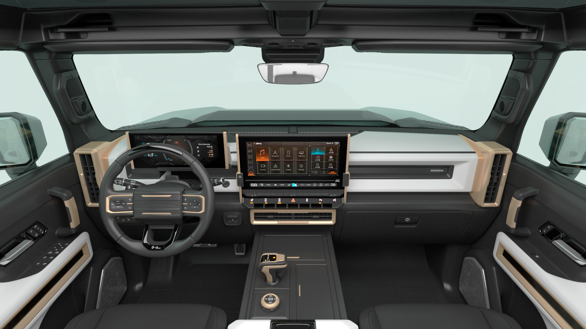 3D model GMC Hummer EV PICKUP Lights On
