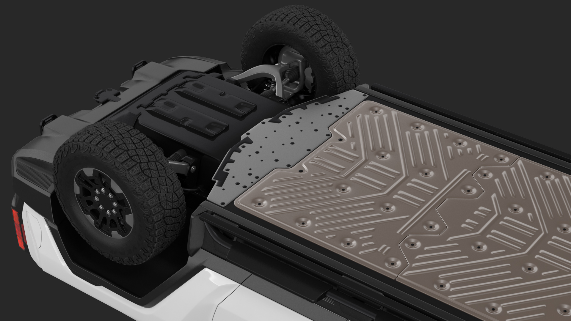 3D model GMC Hummer EV PICKUP Lights On