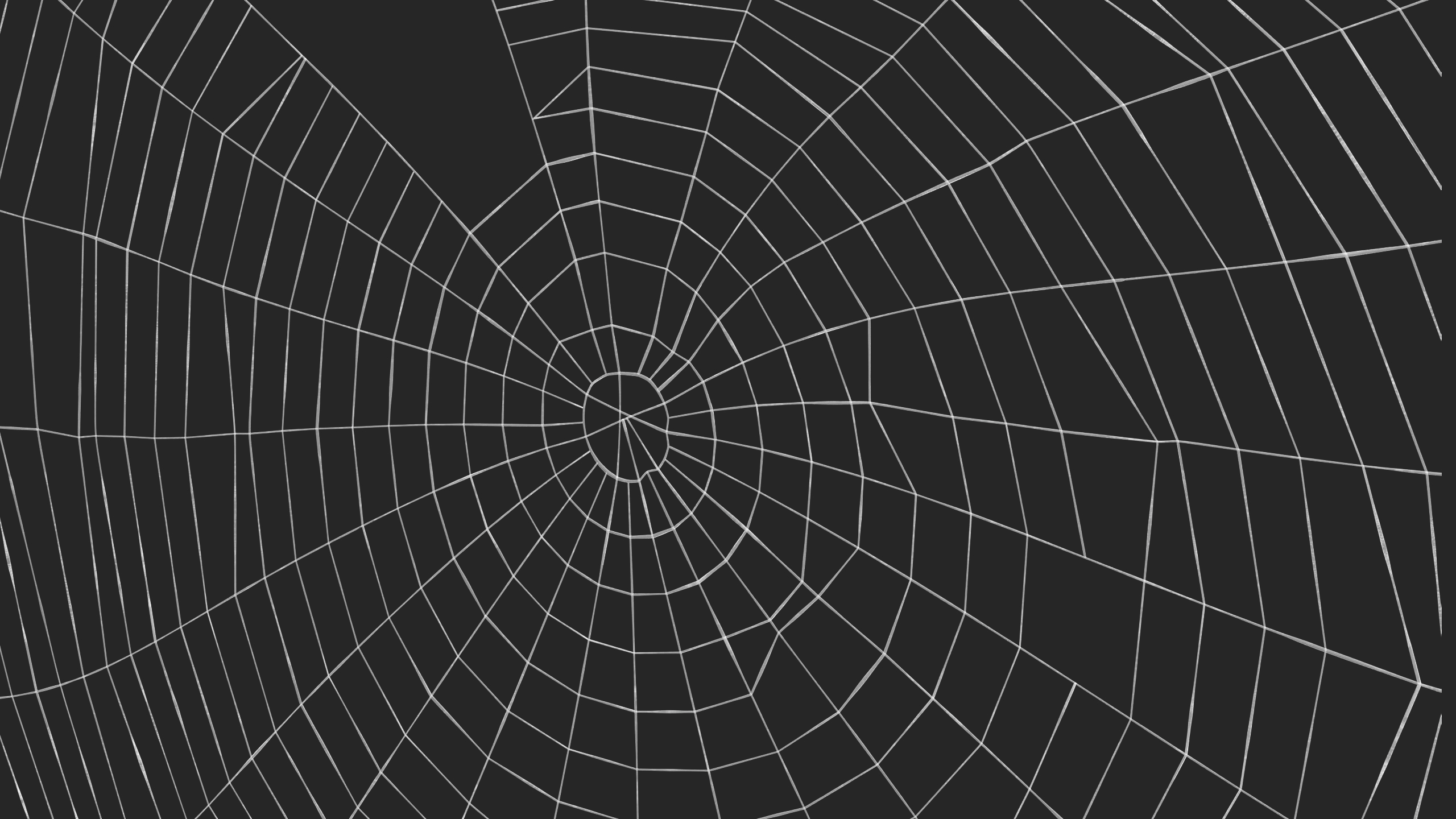 3D Spider Web in Circle Shape