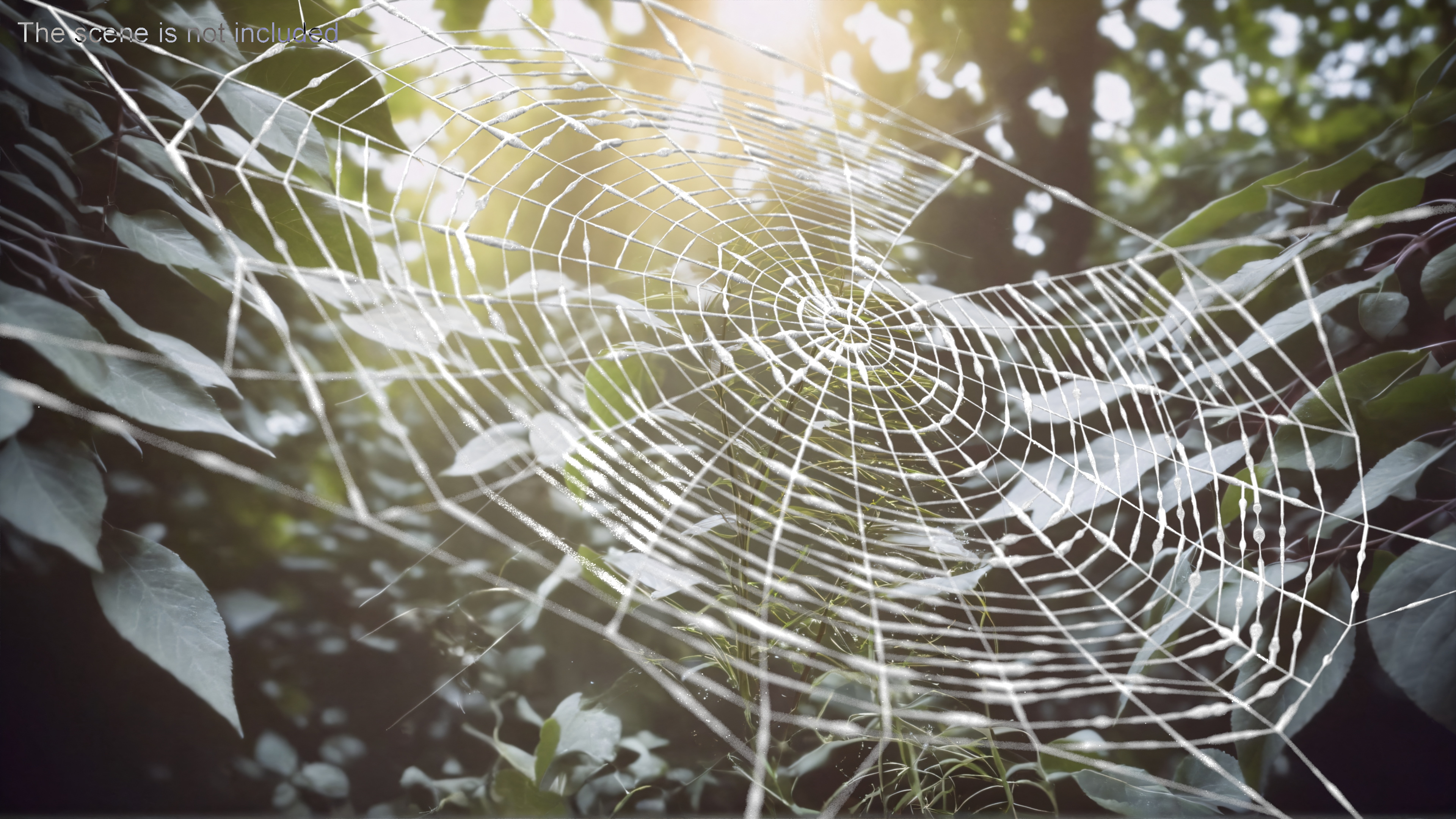 3D Spider Web in Circle Shape
