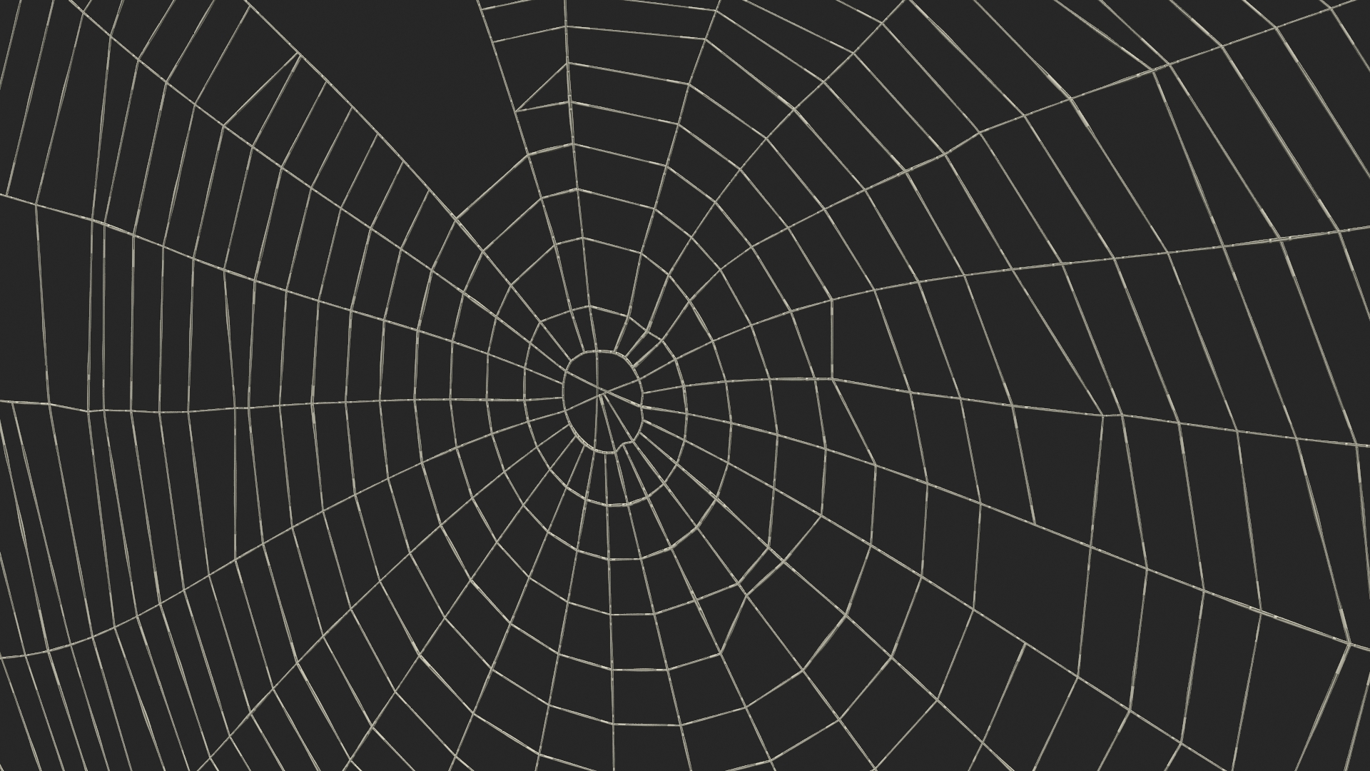 3D Spider Web in Circle Shape