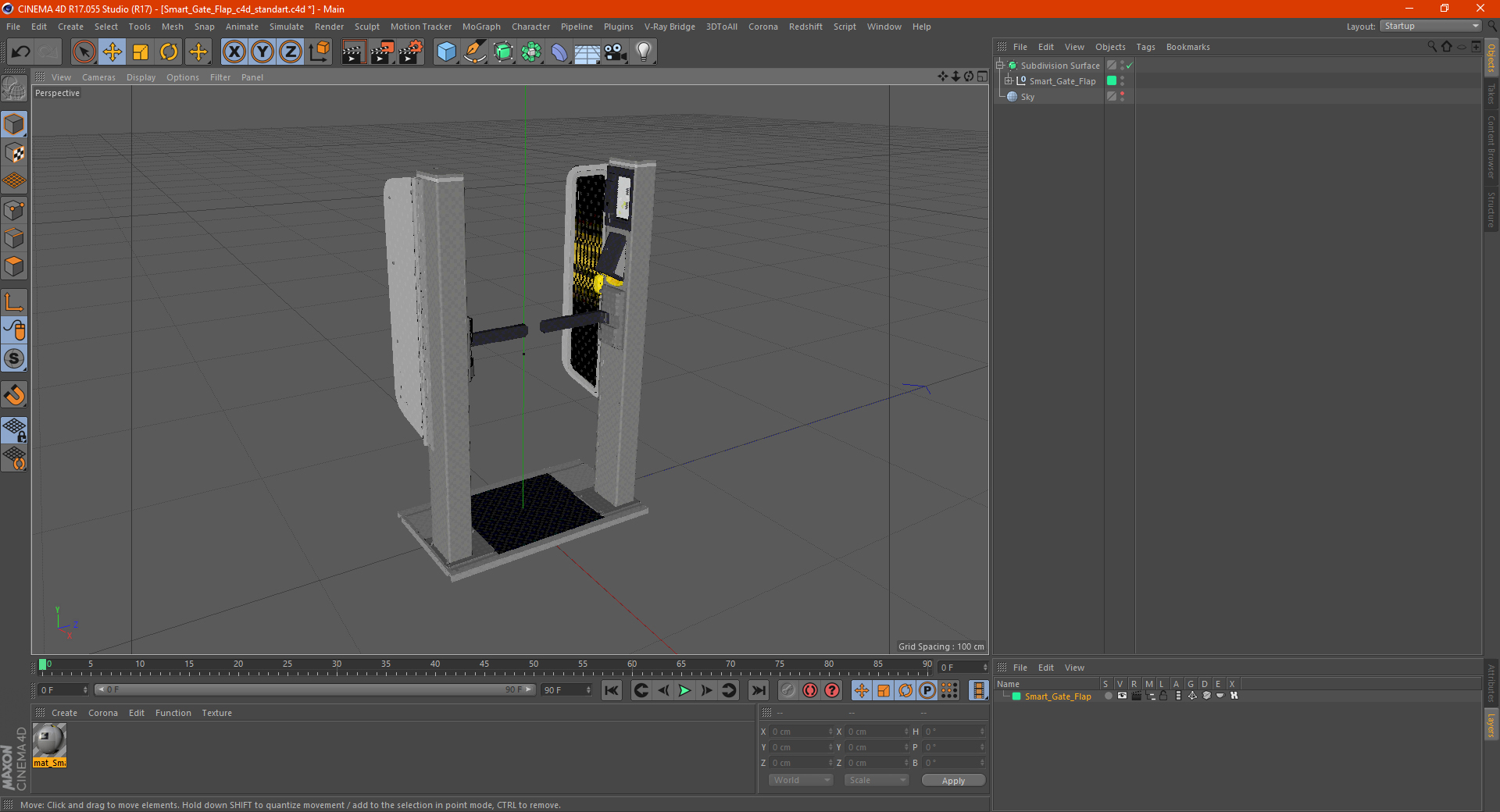 3D model Smart Gate Flap