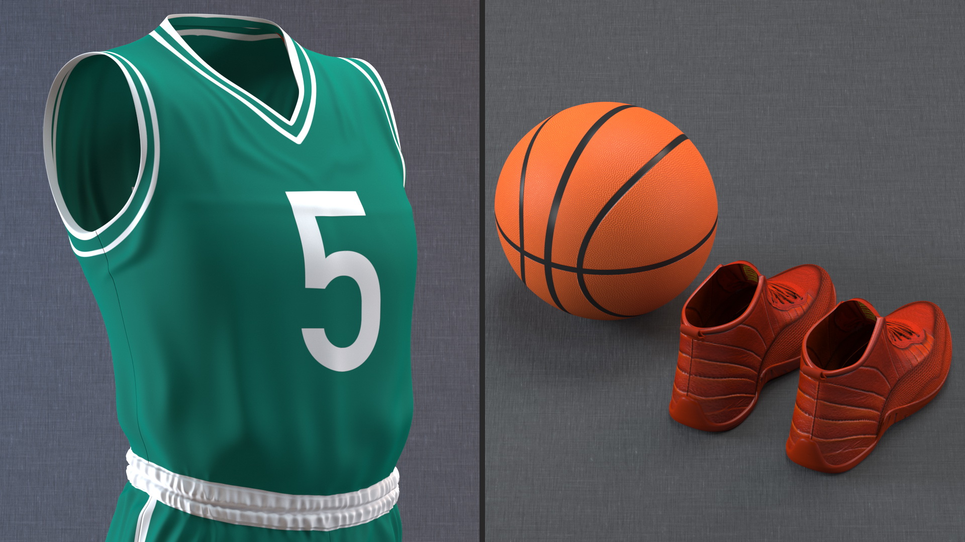 3D Basketball Uniform model