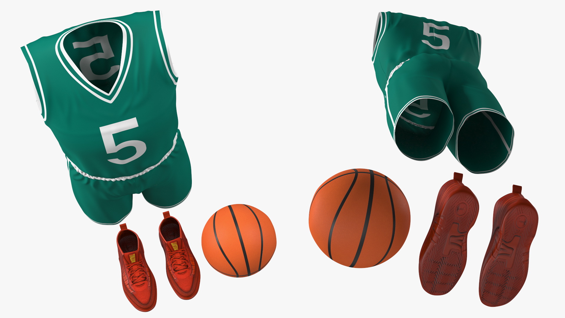 3D Basketball Uniform model