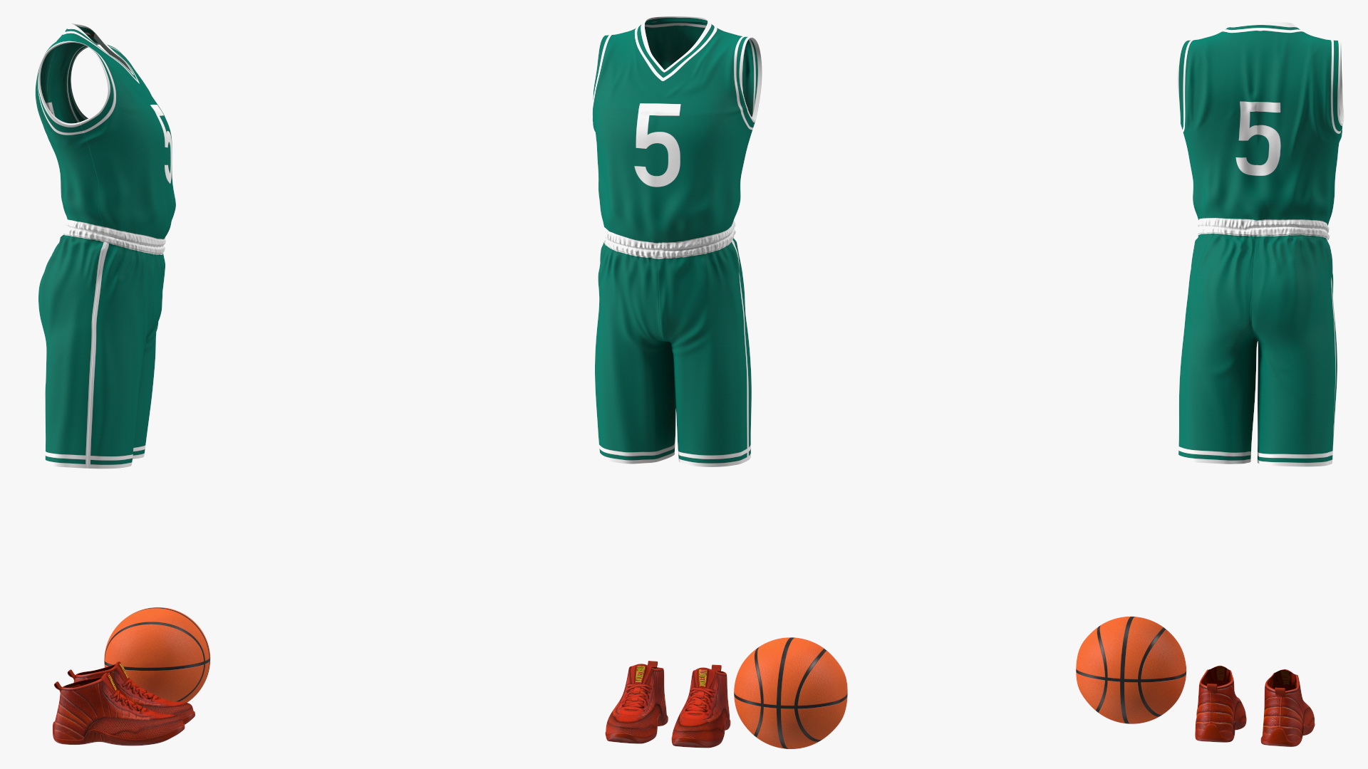 3D Basketball Uniform model