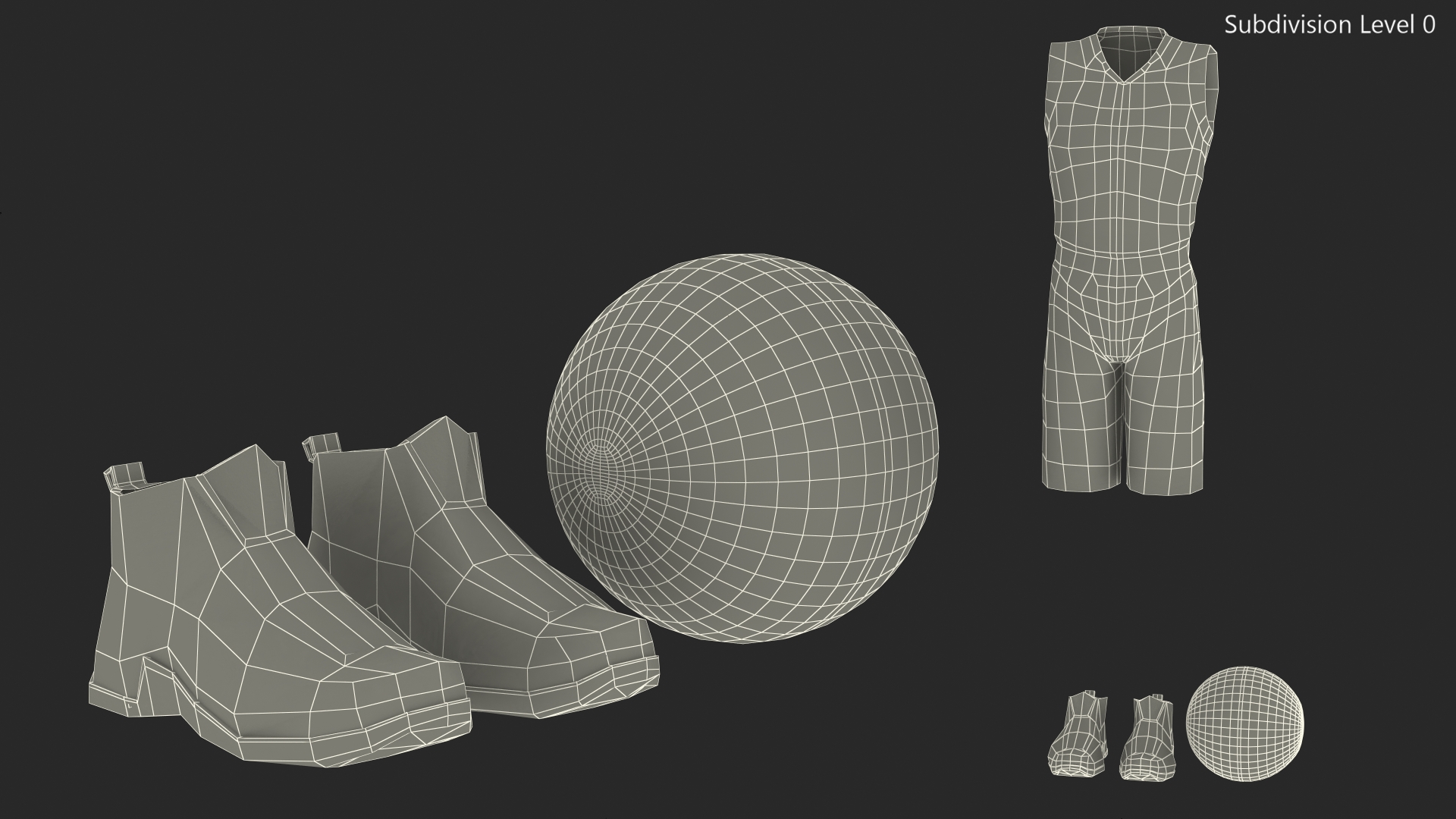 3D Basketball Uniform model