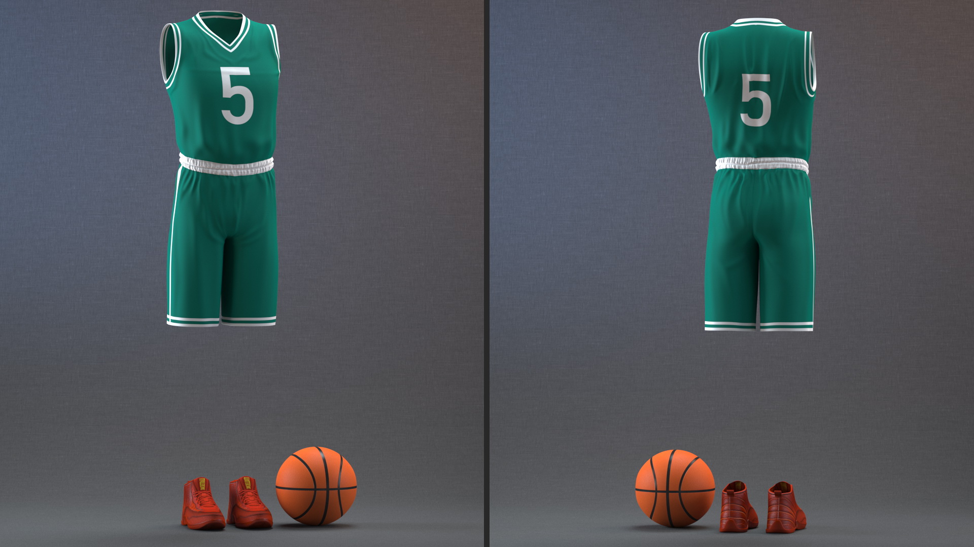 3D Basketball Uniform model