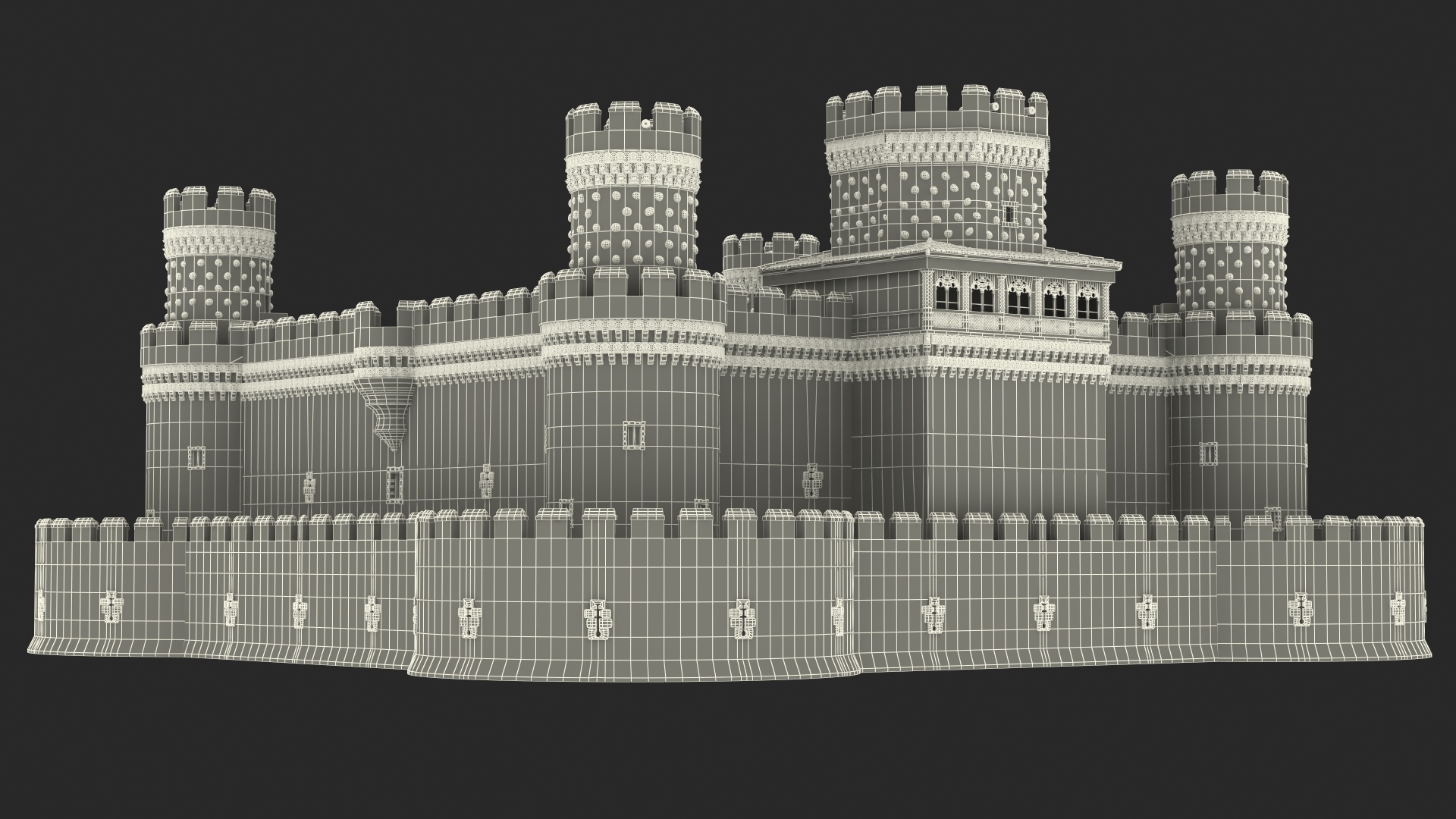 3D model Medieval Castle