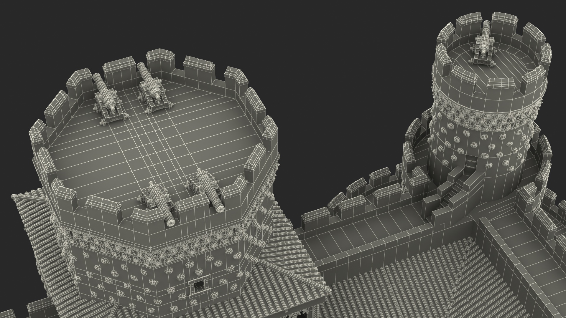 3D model Medieval Castle