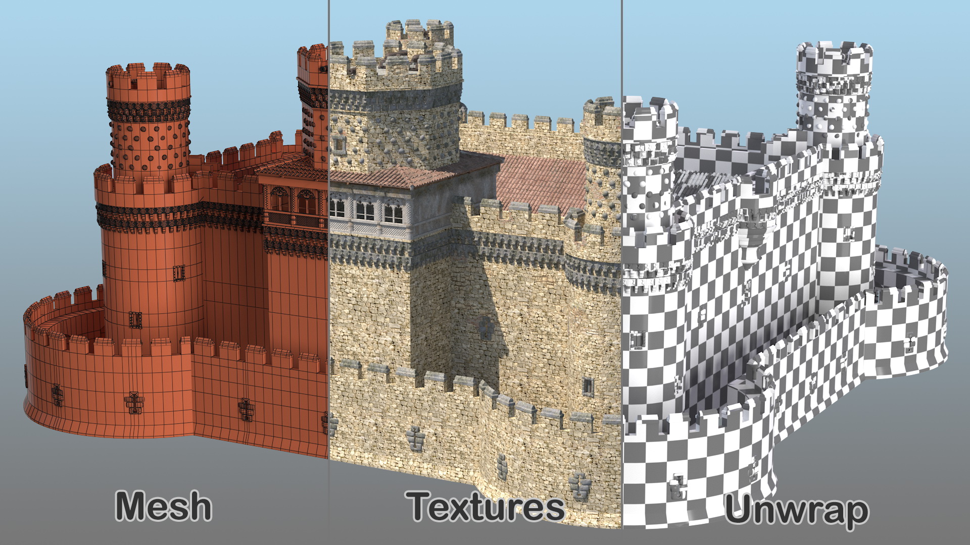 3D model Medieval Castle