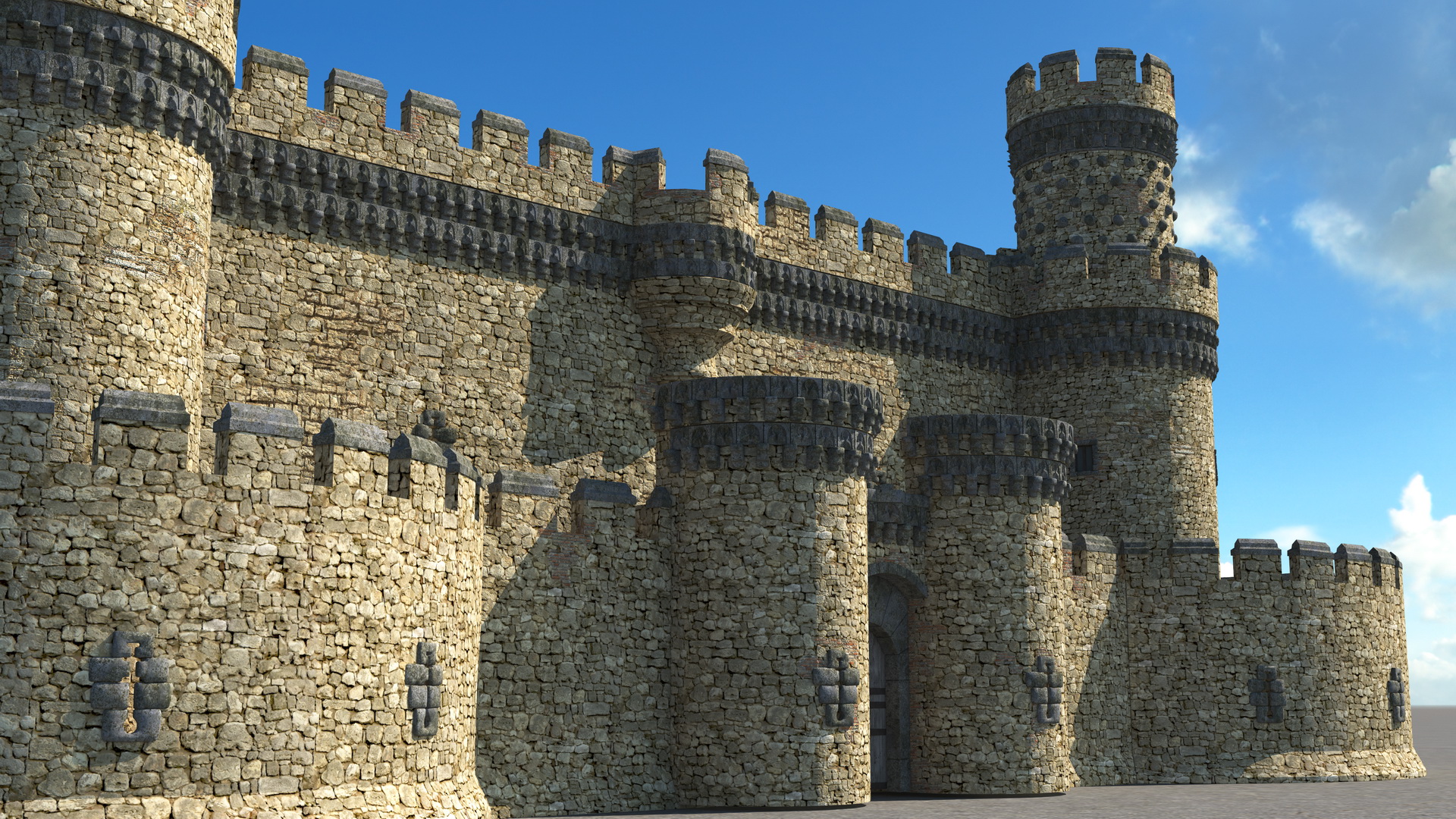 3D model Medieval Castle