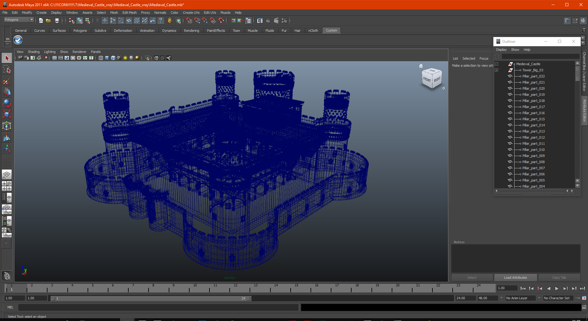 3D model Medieval Castle