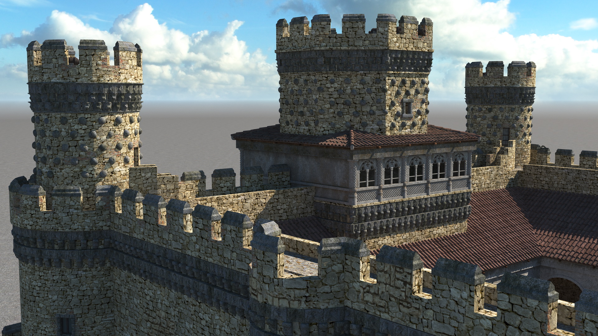 3D model Medieval Castle