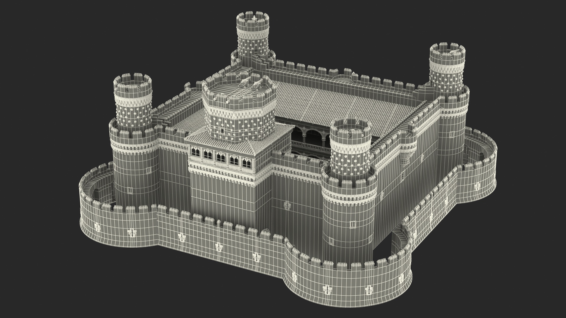 3D model Medieval Castle