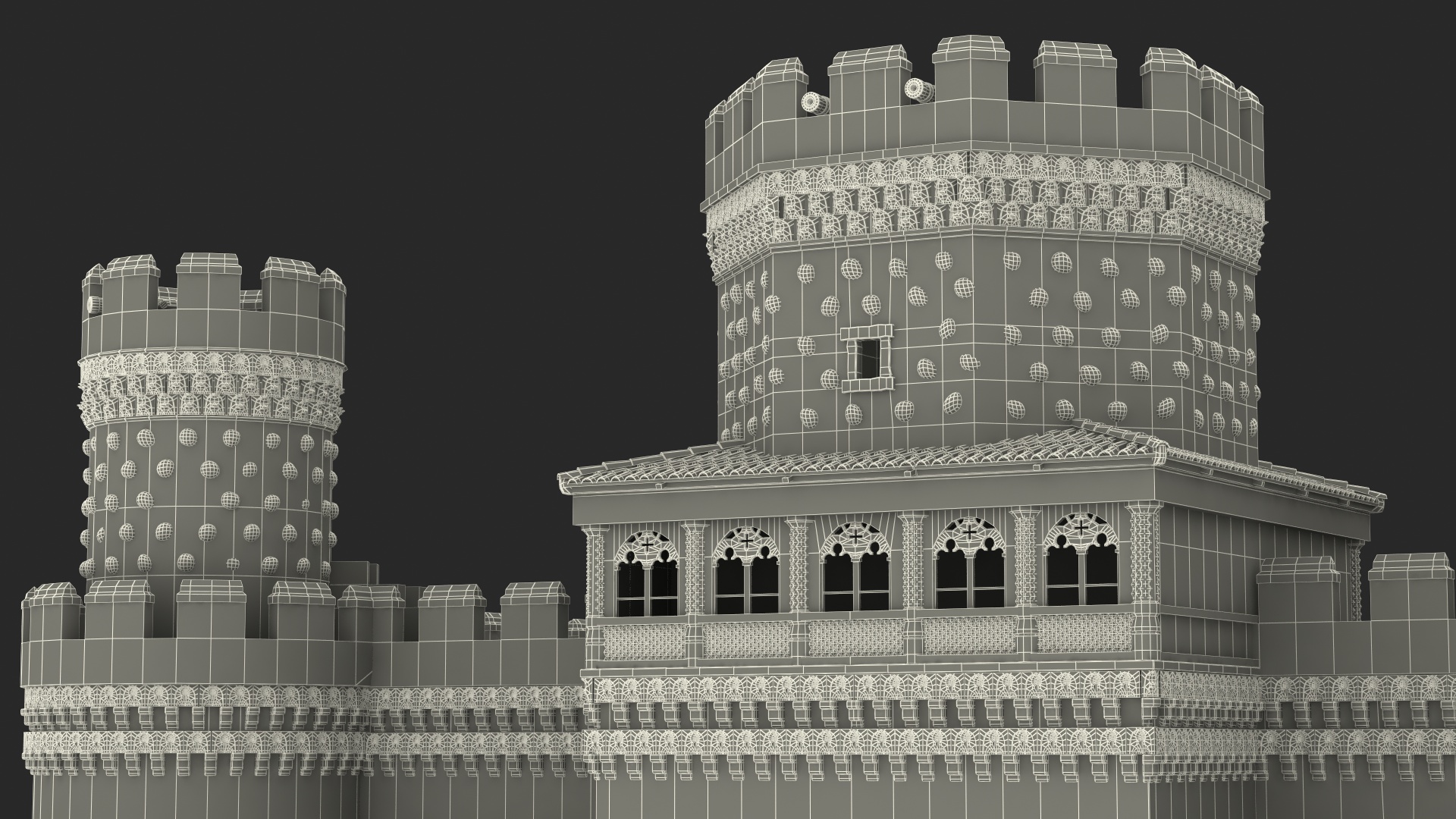 3D model Medieval Castle