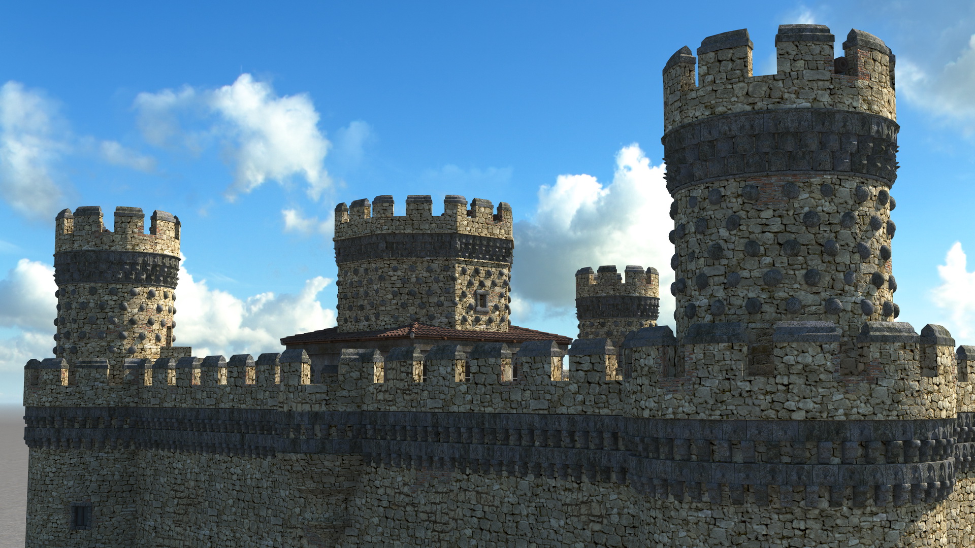 3D model Medieval Castle