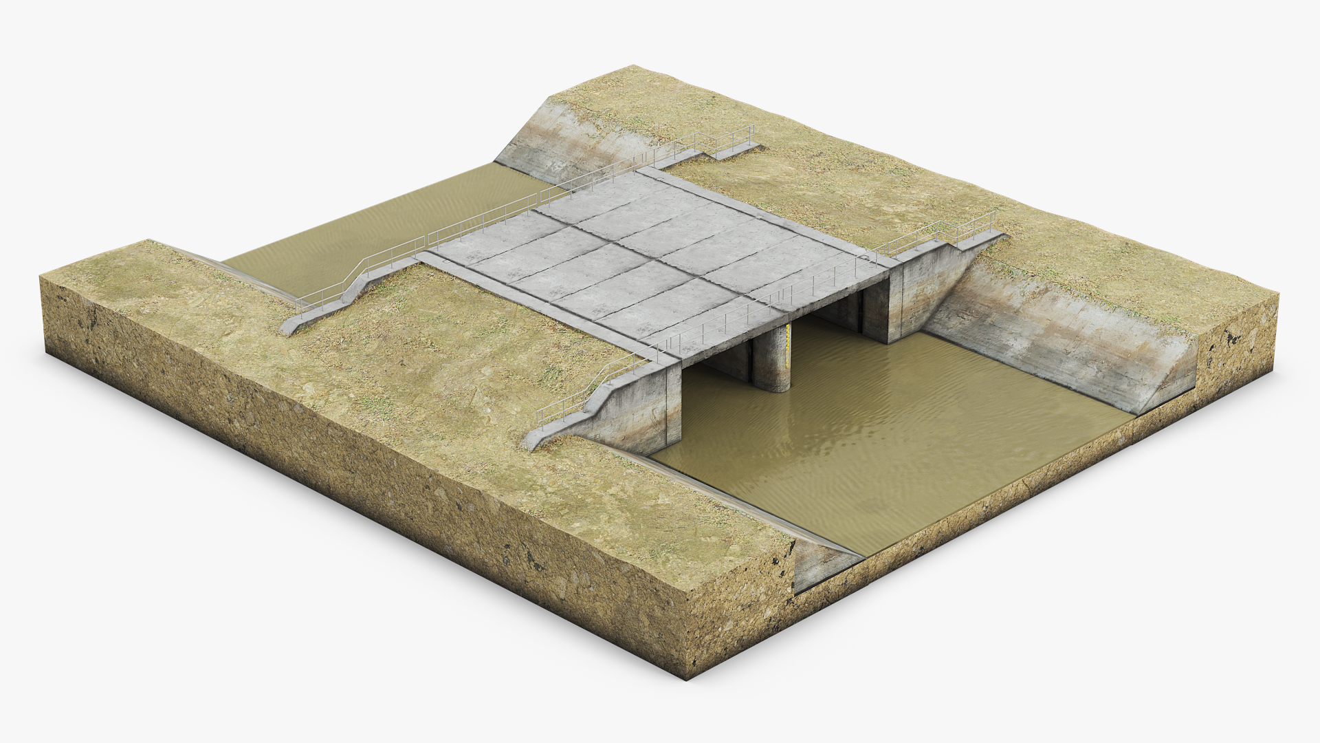 River Channel Spillway Crossing Structure - view 2