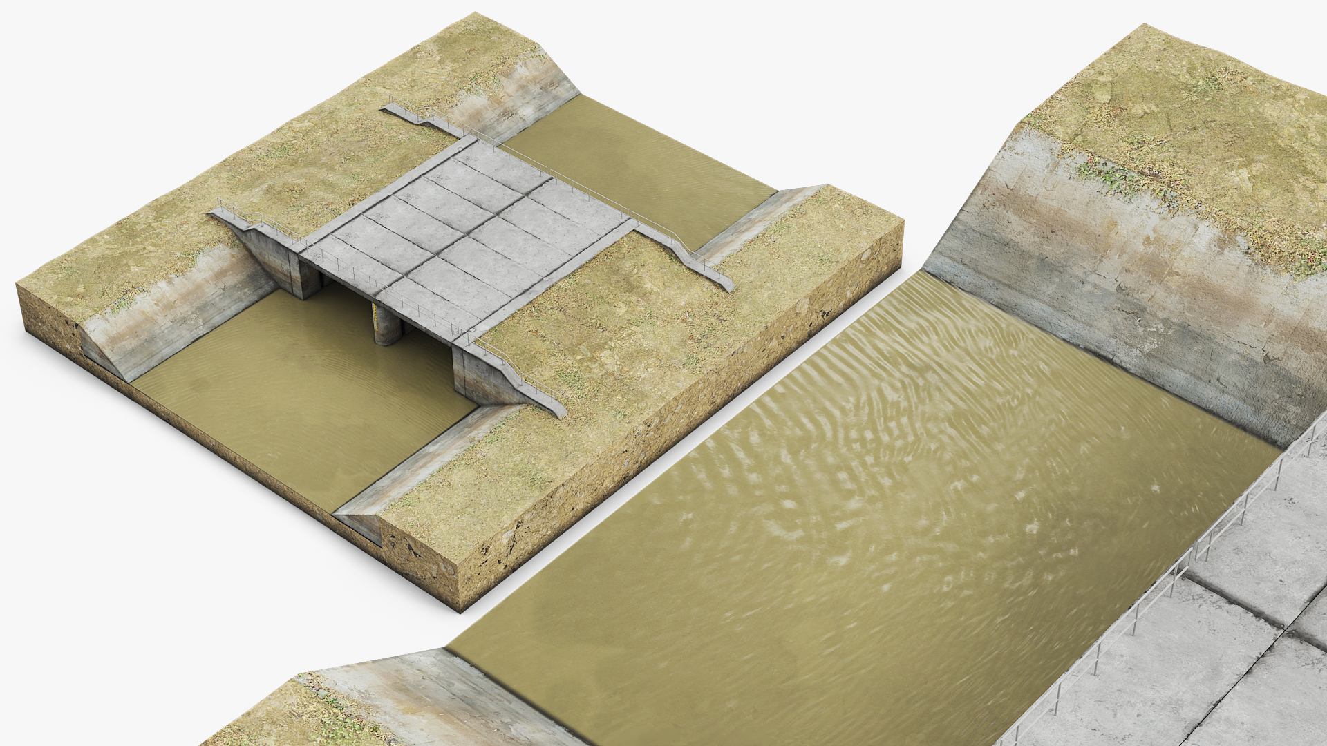 River Channel Spillway Crossing Structure - view 7