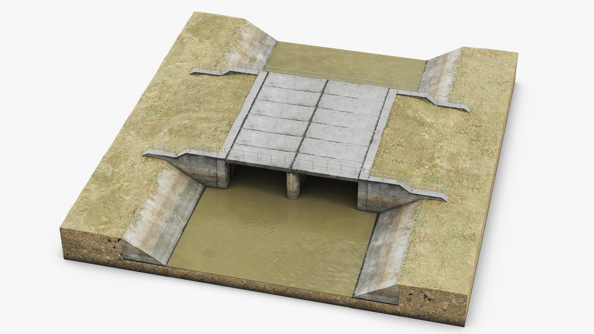 River Channel Spillway Crossing Structure - view 4