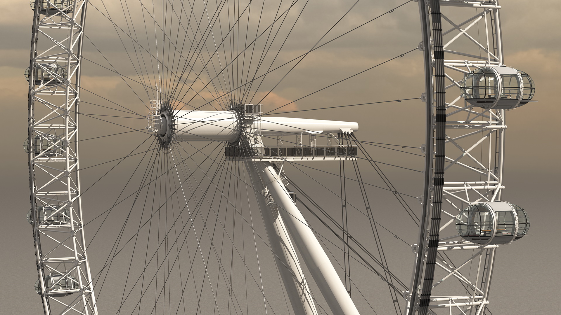 Observation Ferris Wheel 3D model