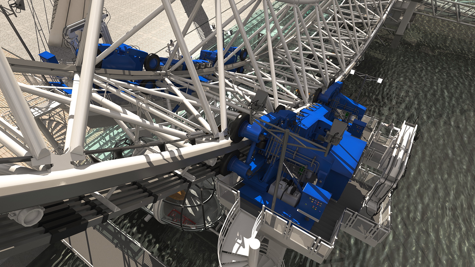 Observation Ferris Wheel 3D model