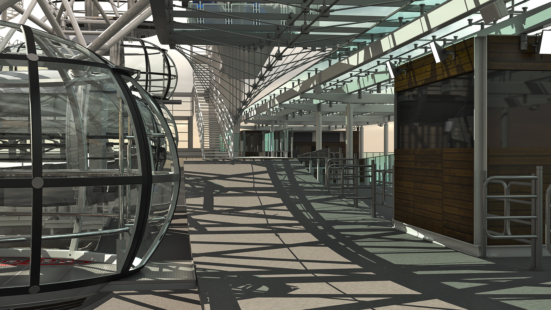 Observation Ferris Wheel 3D model
