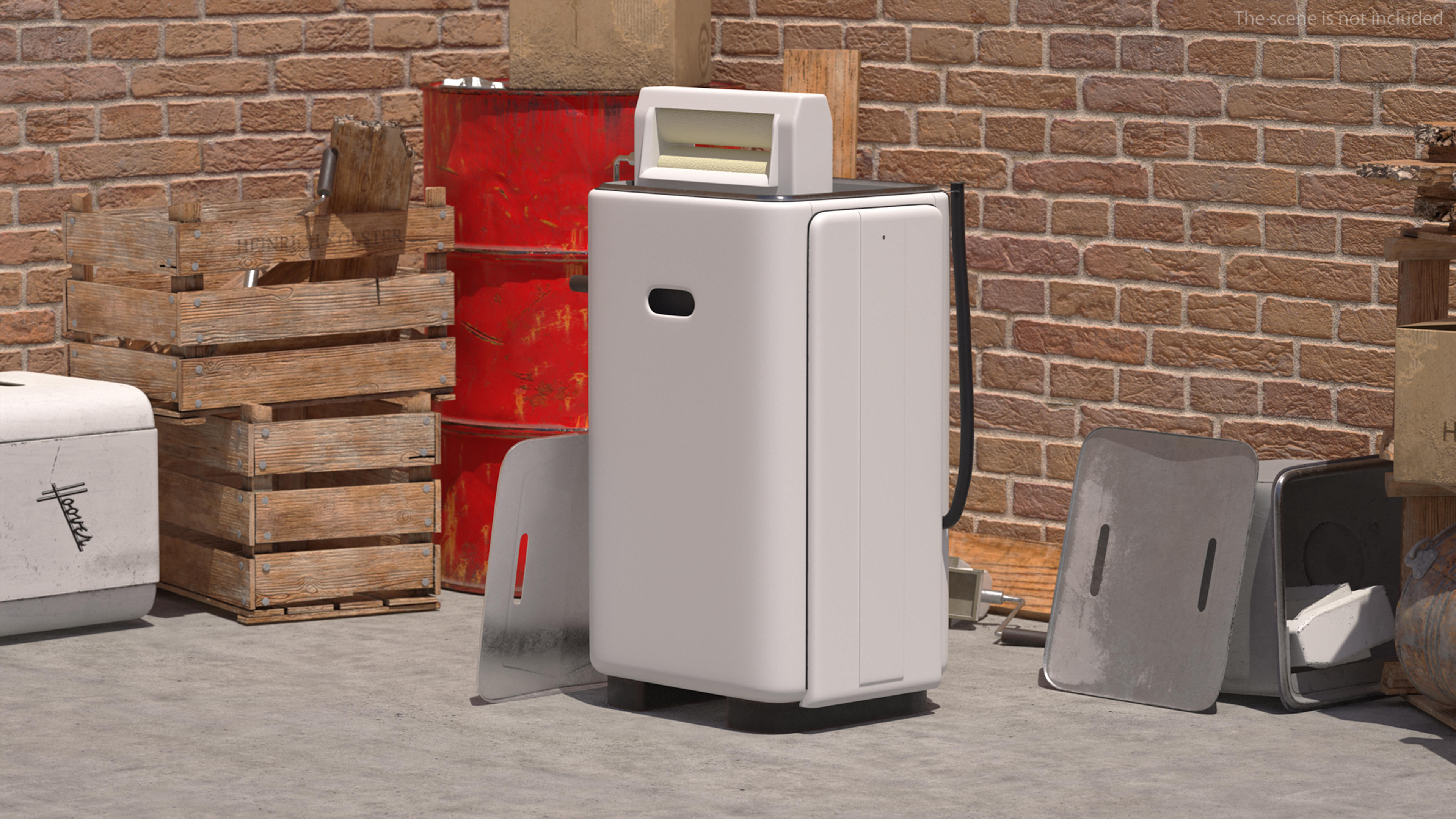 Retro Style Washing Machine 3D