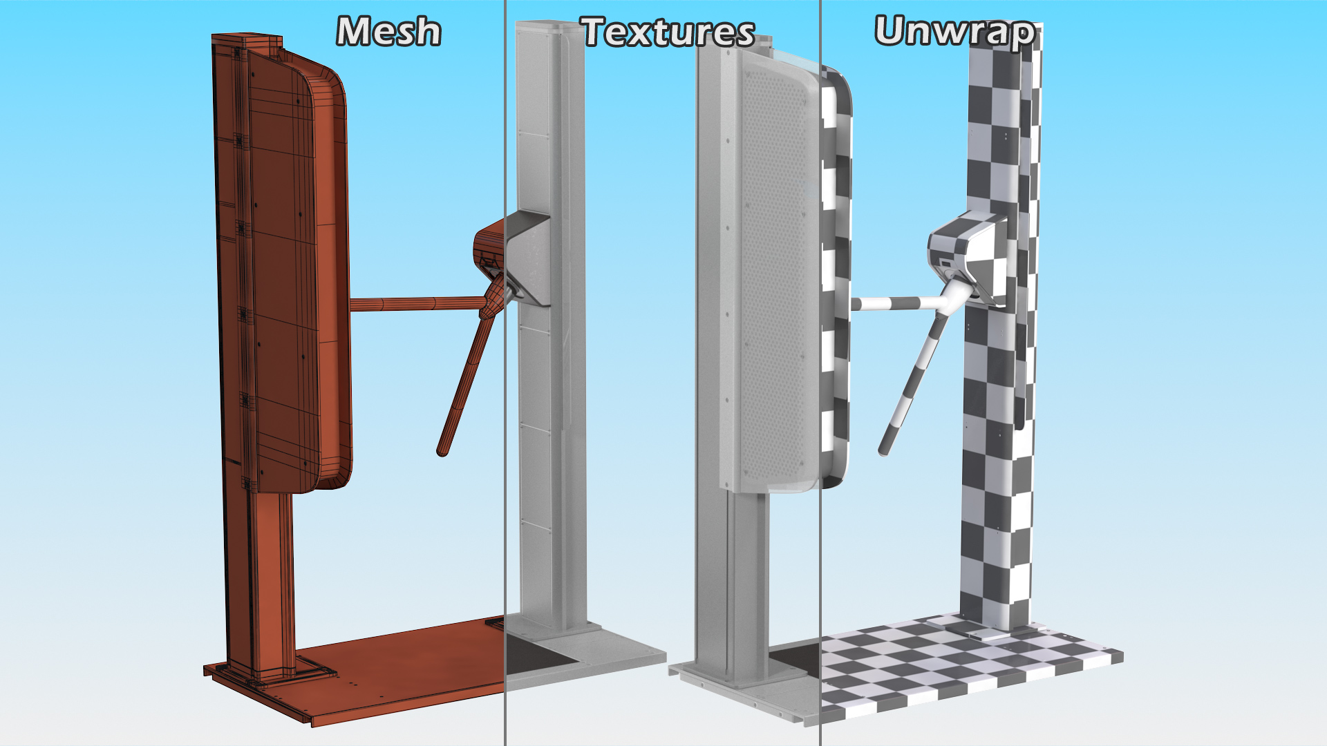 3D model Smart Gate Turnstile