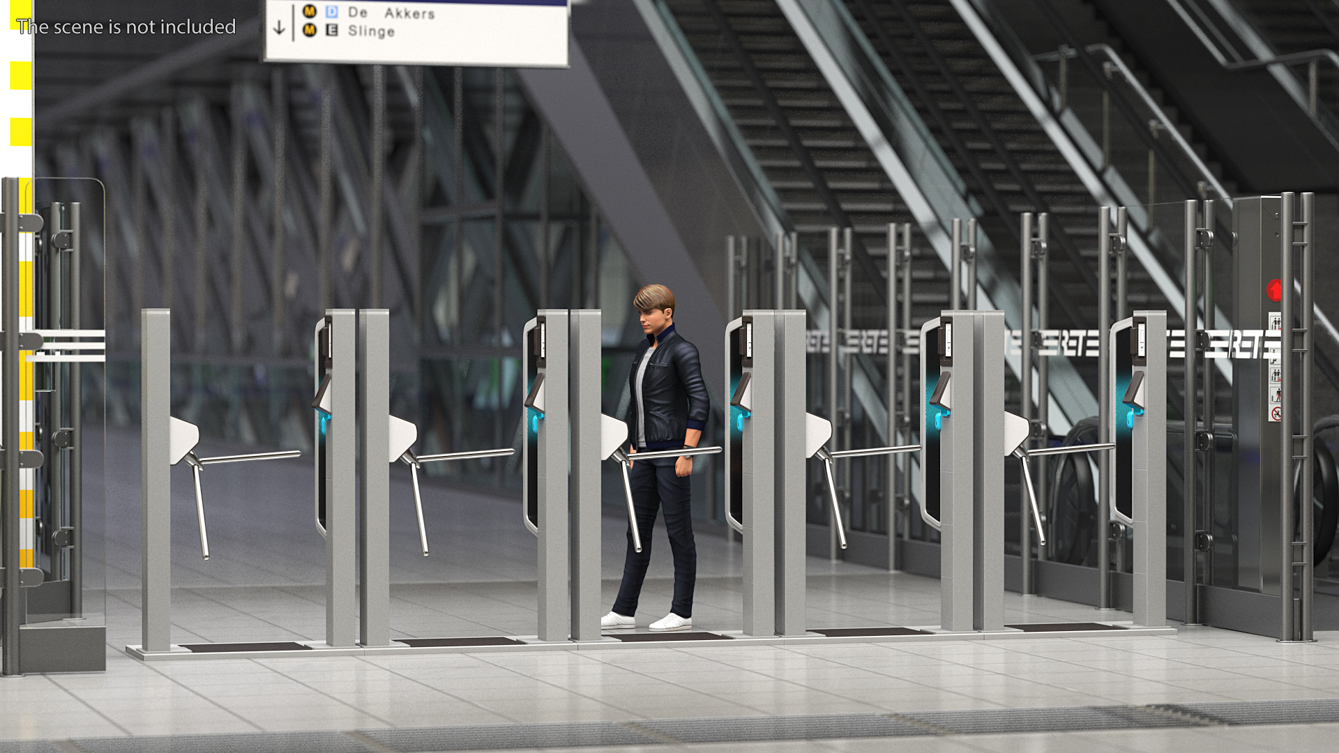 3D model Smart Gate Turnstile