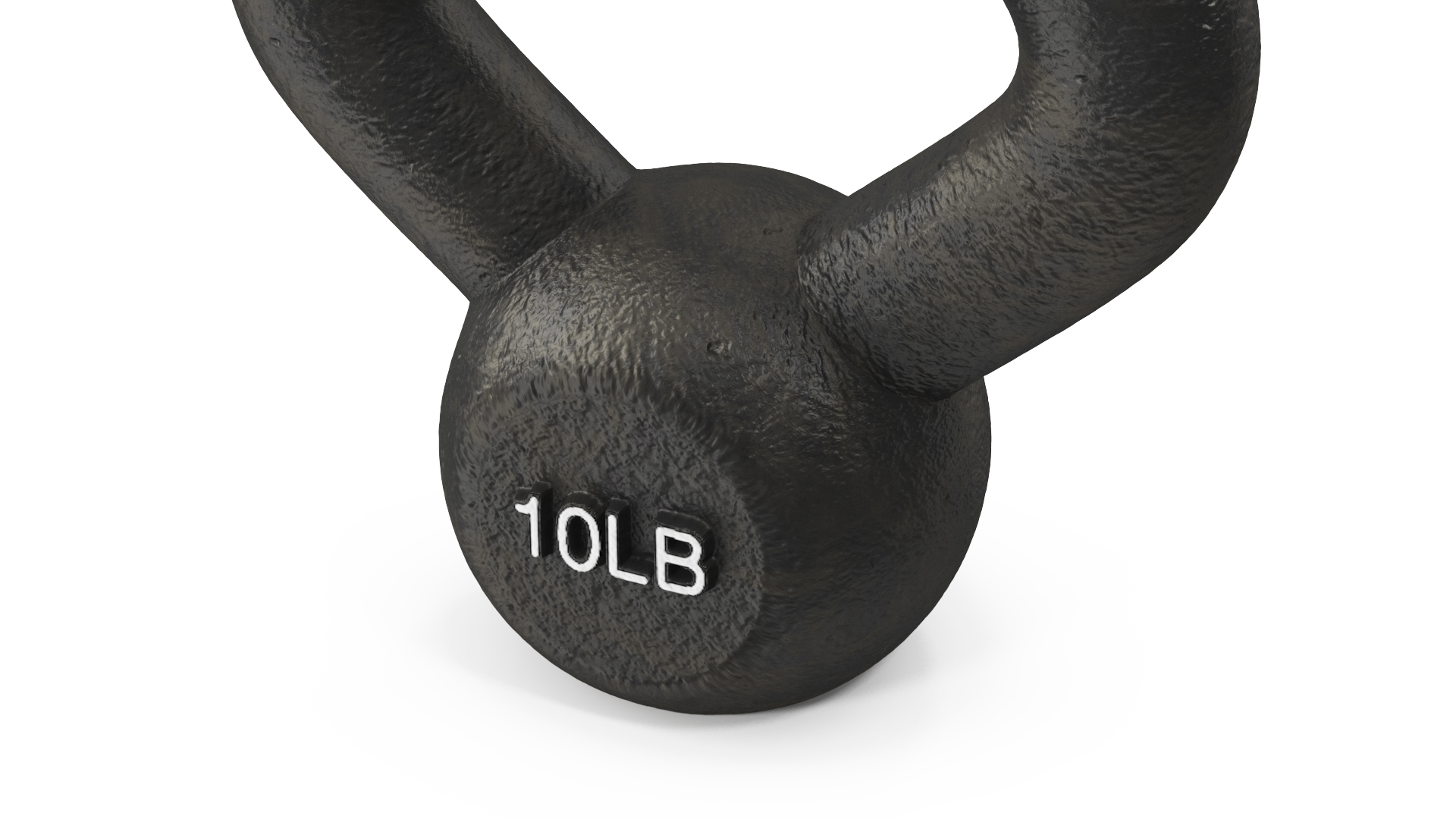 3D Wide Grip Solid Cast Kettlebell 10lb