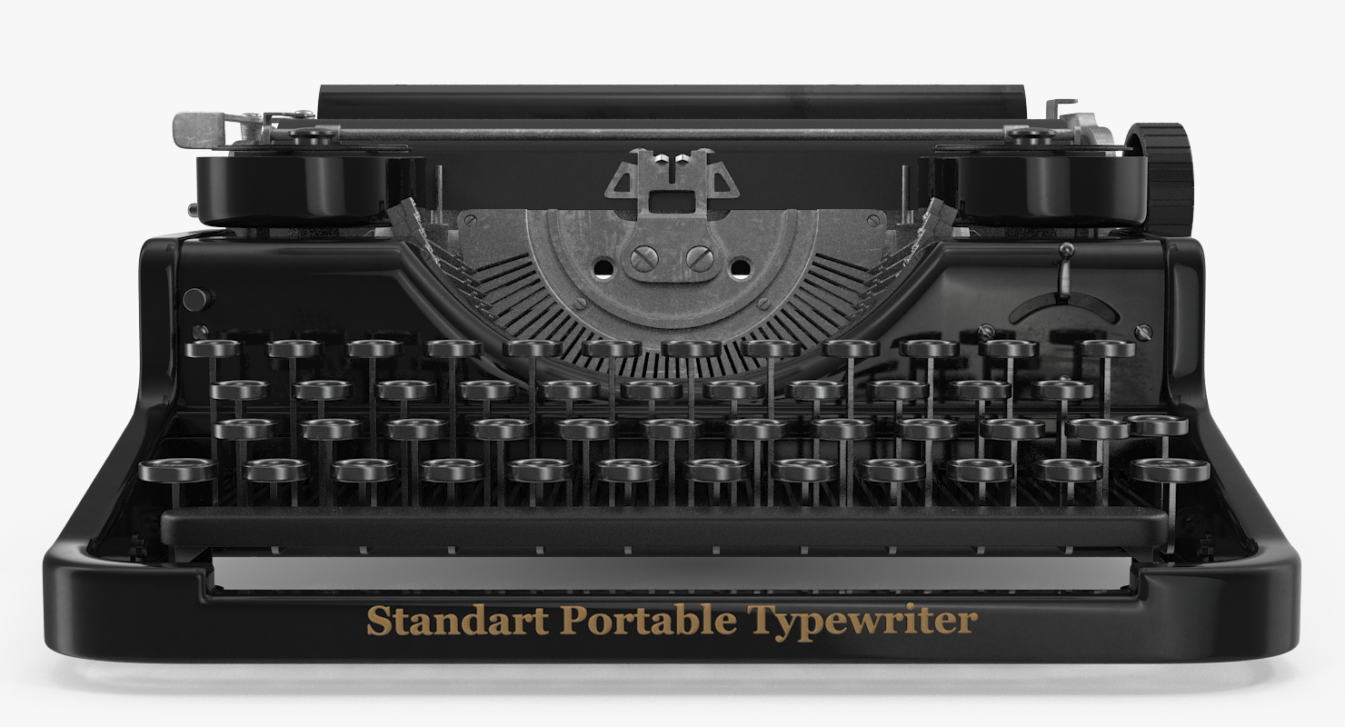 3D Antique Typewriter model