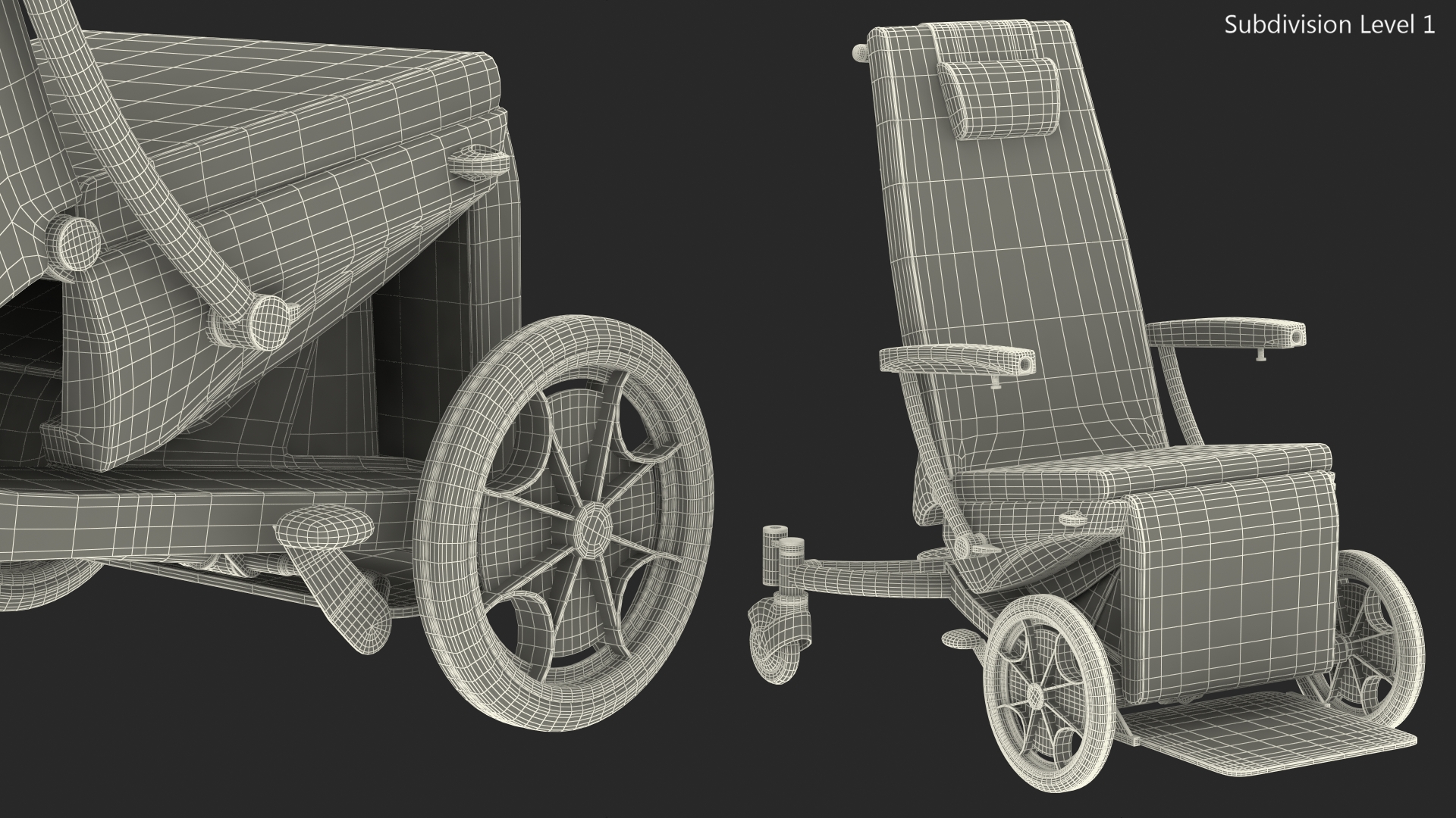 SELLA Multifunctional Transport Chair 3D
