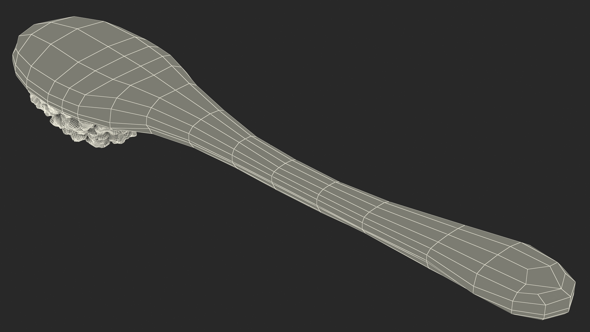 3D model Cottage Cheese Wood Spoon