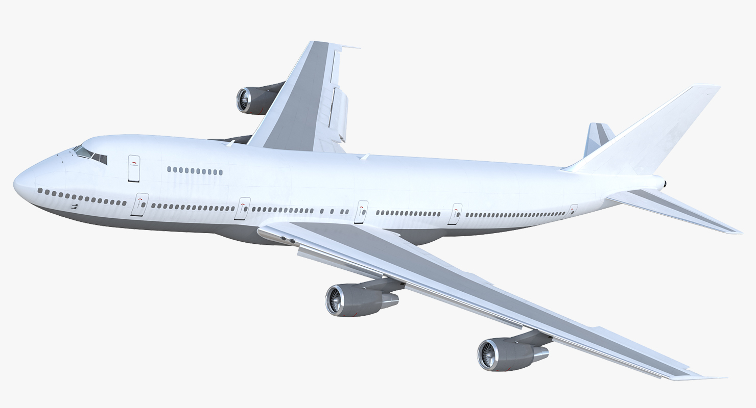 3D model Boeing 747 200B Generic Rigged