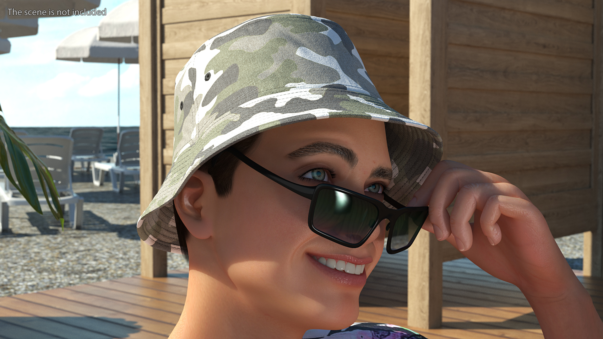 3D Camouflage Bucket Hat