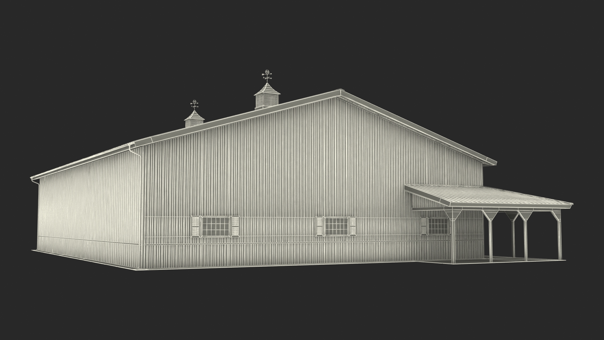 Personal Airplane Hangar 3D model