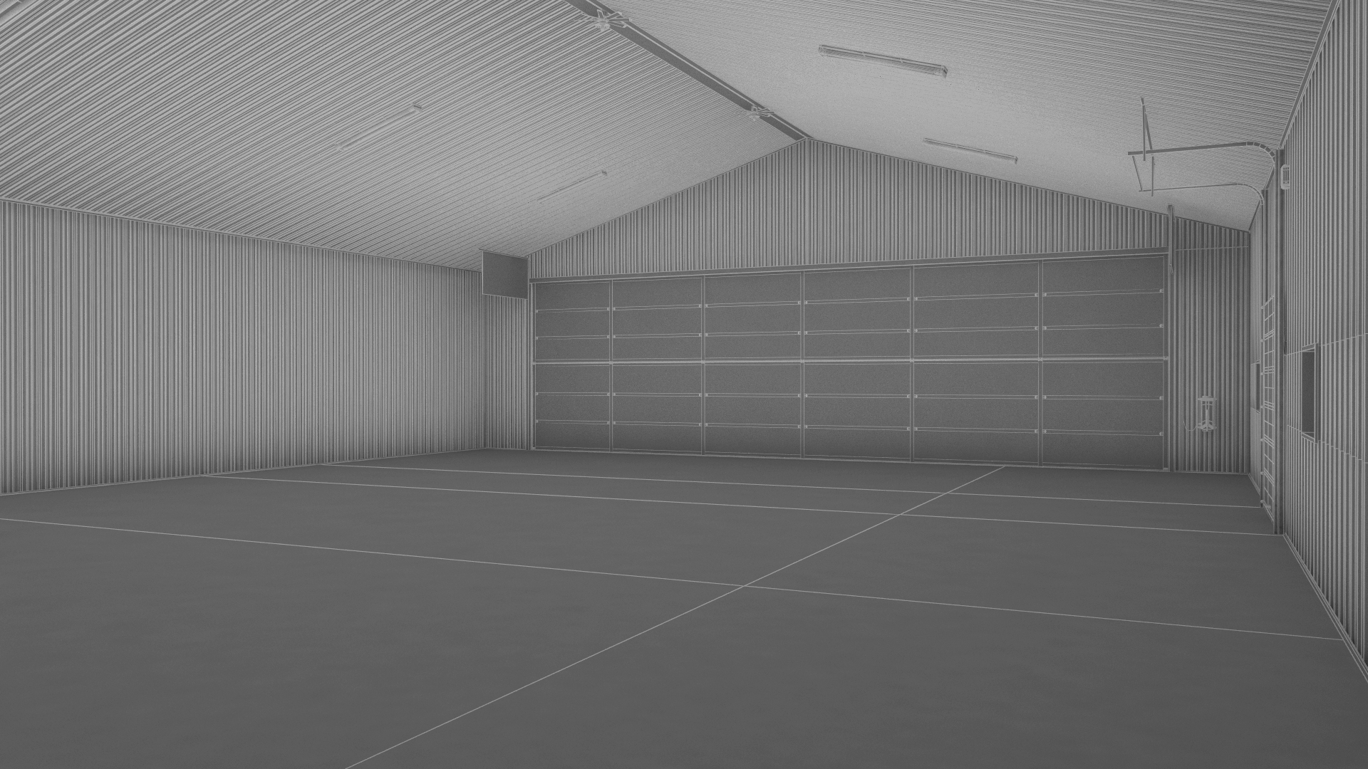 Personal Airplane Hangar 3D model